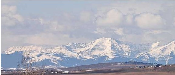 MOUNTAINS FROM OKOTOKS